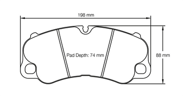 Pagid Racing Brake Pads No. 4927 (Front)
